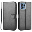 Pattintható tok a Motorola Edge 40 Pro, Wallet, fekete