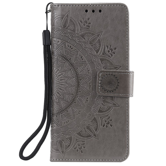 Pattintható tok a Oppo Reno6 5G, Mandala, szürke