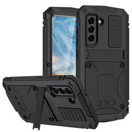 Tojás Samsung Galaxy S21 FE, R-JUST, páncélozott, fekete