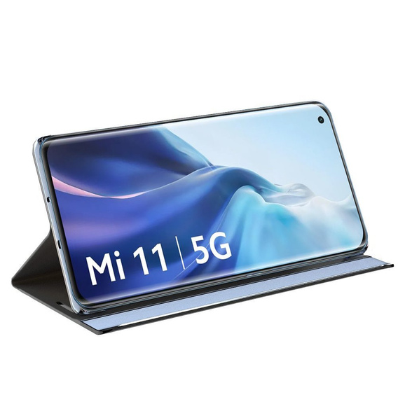 Pántos tok a Xiaomi Mi 11 készülékhez, Side View, kék