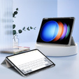 Tok Xiaomi Pad 6S Pro 12.4, Smartcase Hybrid, tolltartó résszel, szürke