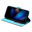 Pattintható tok a Samsung Galaxy A35 5G, Wallet, Butterflies kék