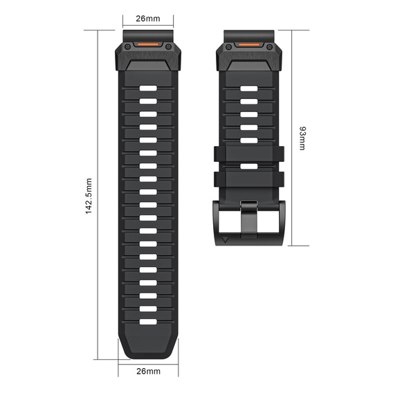 QuickFit szilikon pánt Garmin Fenix 26mm készülékhez