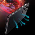 Teletok LUPHIE Samsung Galaxy S25 Ultra-hoz, Armor Bumper, fekete