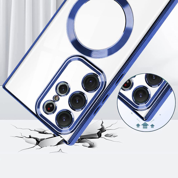 Telefontok a Samsung Galaxy S23 Ultra, MagSafe Hybrid, sötétkék