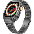Acél karkötő tokkal Apple Watch 7/8/9 45MM, szürke