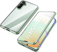 Tok Samsung Galaxy S24 FE, Magnetic Dual Glass, zöld