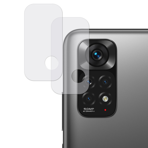 2x ERBORD edzett üveg a kamera számára, hogy Xiaomi Redmi Note 11