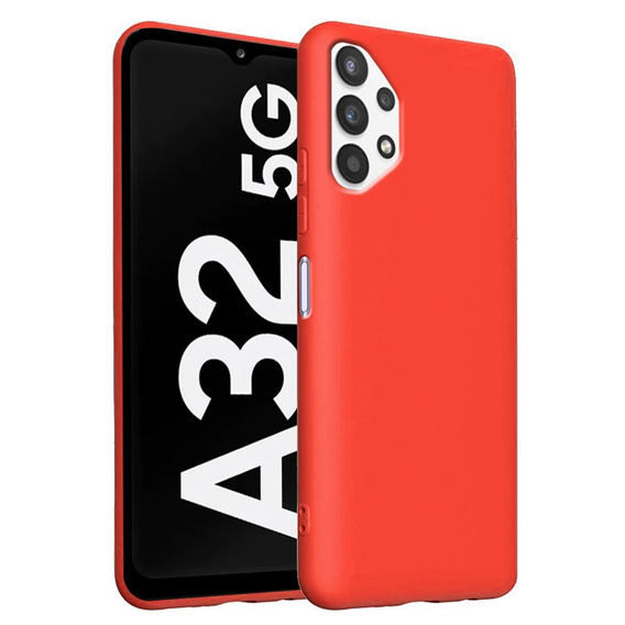 Telefontok a Samsung Galaxy A32 5G, Silicone Lite, piros