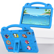 Gyermek tok Lenovo M10 X306 2 Gen / M10 Plus TB-X606 10.3 / Samsung Tab A 10.1 T510/515 / K10 X6C6, Cute Patterns, állvánnyal, kék