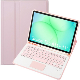 Bluetooth billentyűzettel és érintőpaddal ellátott tok Samsung Galaxy Tab A11+ készülékhez