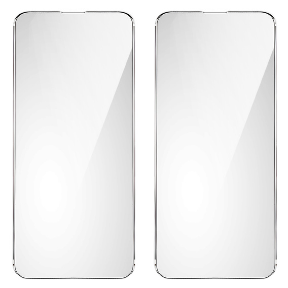 2x edzett üveg a iPhone 14 Pro Max, ERBORD 9H Hard Glass a képernyőn