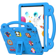 Gyermek tok iPad 10.2" 2021/2020/2019 (9/8/7 gen.) / Air 10.5" 2019 (3 gen.), Cute Patterns, állvánnyal, kék