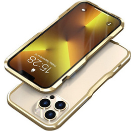 Teletok LUPHIE iPhone 13 Pro Max-hoz, Armor Bumper, arany