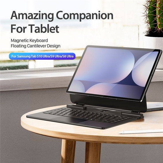 Dux Ducis Bluetooth billentyűzet tok Samsung Galaxy Tab S10 Ultra / S9 Ultra / S8 Ultra készülékhez