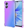 Tok Oppo A17, Gradient Dropproof, Lila / kék