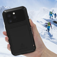 Love Mei Telefontok a iPhone 16 Pro, armored with glass, fekete