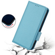 Pattintható tok a Xiaomi Redmi Note 12 5G / POCO X5 5G, Wallet Litchi Magnet, kék