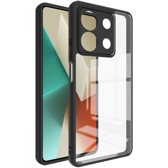 IMAK tok Xiaomi Redmi Note 13 5G, UX-9A Series, átlátszó / fekete