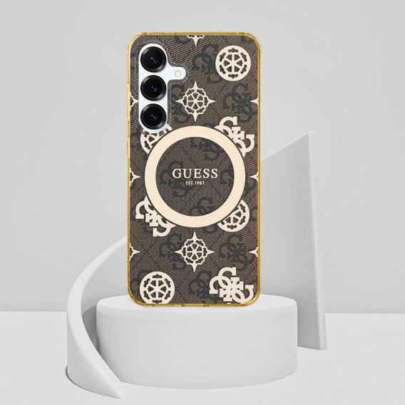 GUESS mágneses IML Peony tok Samsung Galaxy S25 készülékhez