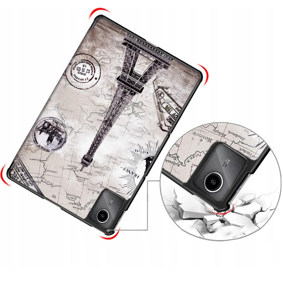 Tok Lenovo Tab M11, Smartcase, Eiffel Tower