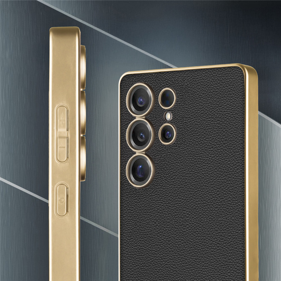 Telefontok a Samsung Galaxy S25 Ultra, GKK Leather, fekete