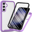 Tok Samsung Galaxy S24 készülékhez, Shockproof, fóliával, lila