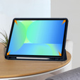 Tok Samsung Galaxy Tab S10 FE+ Plus, Smartcase tolltartóval, sötétkék