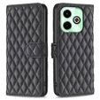 Pattintható tok a Infinix Hot 40i, Wallet, BINFEN COLOR, fekete