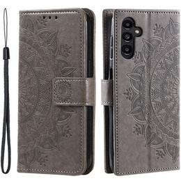 Pattintható tok a Samsung Galaxy S23 FE, Mandala, szürke