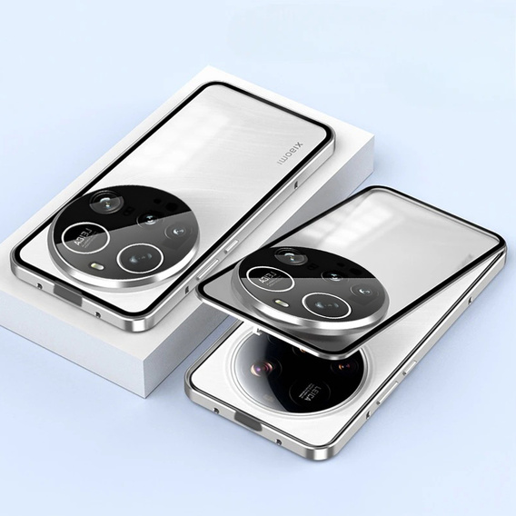 Tok Xiaomi 15 Ultra, Magnetic Dual Glass, ezüst