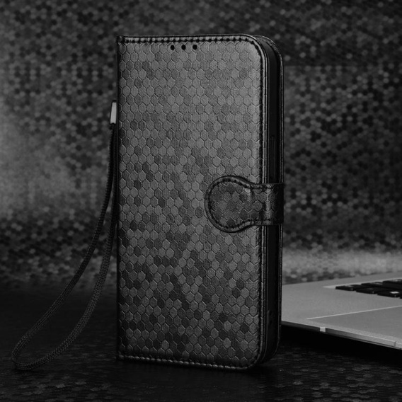 Flap tok Xiaomi Redmi 15C 4G/LTE, Wallet Rhombus, fekete