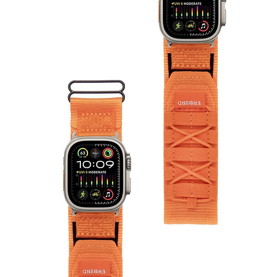 ERBORD Runner Nylon szíj az Apple Watch 1/2/3/4/4/5/6/7/8/9/SE/ULTRA/ULTRA 2 42/44/45/49MM órához