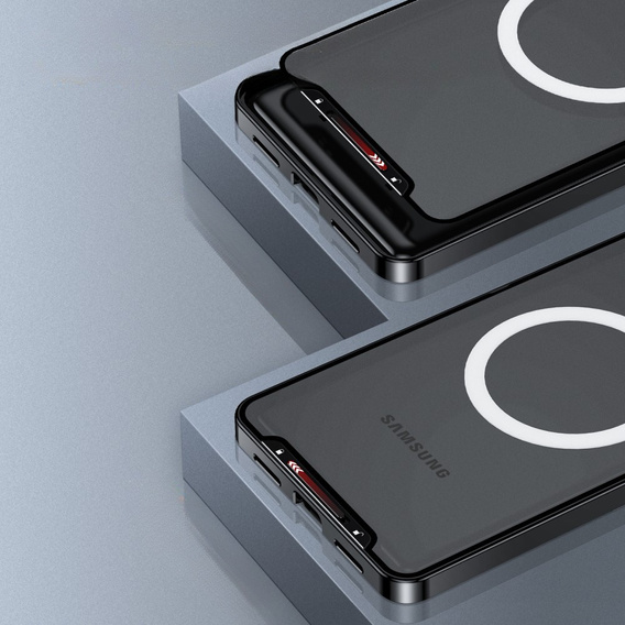 Kameravédő tok Samsung Galaxy Note 20 Ultra, CamShield MagSafe, átlátszó / fekete