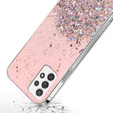 Telefontok a Samsung Galaxy A13 4G, Glittery, rózsaszín
