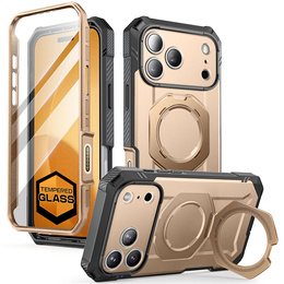 Supcase tok iPhone 17 Pro Max, Unicorn Beetle Grip Pro Mag, sivatagi arany