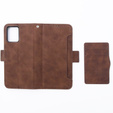 Pattintható tok a Motorola Moto G54 5G, Card Slot, barna