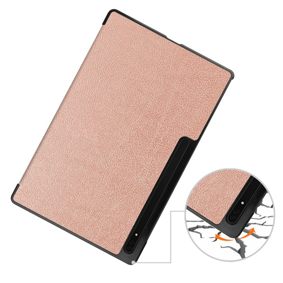 Tok Samsung Galaxy Tab S9 Ultra, Smartcase, rózsaszín rose gold
