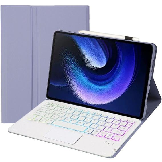 Tok + billentyűzet Xiaomi Pad 6 / 6 Pro, with touchpad, lila