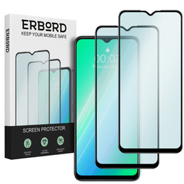 2x edzett üveg a Motorola Moto E13, ERBORD 3D teljes képernyő
