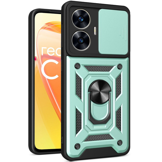 Telefontok a Realme C55, CamShield Slide, zöld