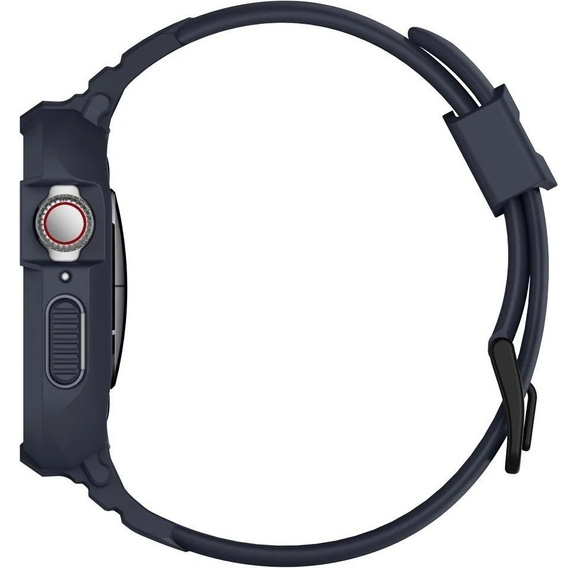 Spigen tok és szíj az Apple Watch 4/5/6/7/8/9/SE 44/45 mm-es modellekhez, Rugged Armor Pro charcoal grey