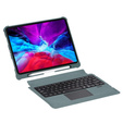 Tok + billentyűzet iPad Air 10.9 4 2020 / 5 2022, TouchPad Pen Slot, zöld