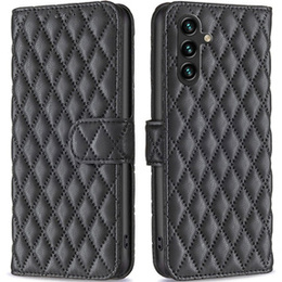 Pattintható tok a Samsung Galaxy A15, Wallet, BINFEN COLOR, fekete
