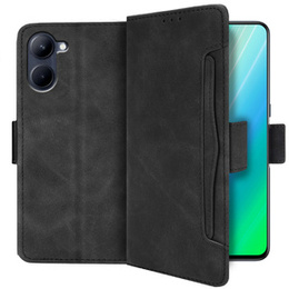 Pattintható tok a Realme C33, Card Slot, fekete