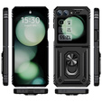 Páncélozott telefontok a Samsung Galaxy Z Flip7 FE / Z Flip6, Nox Case Ring, fekete