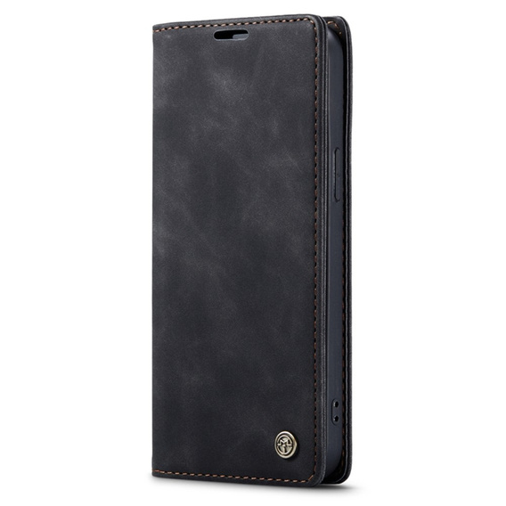 CASEME tok iPhone 14 Pro, Leather Wallet Case, fekete