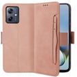 Pattintható tok a Motorola Moto G54 5G, Card Slot, rózsaszín