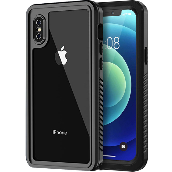 IP68 vízálló tok a iPhone X / XS, fekete