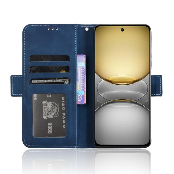 Pattintható tok a Realme 14X / Realme C75, Card Slot, sötétkék